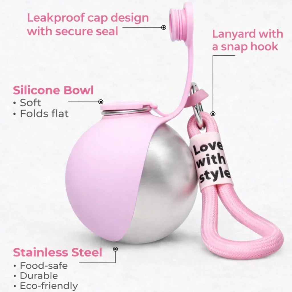 2-in-1 Portable Dog & Cat Water Bottle thumbnail 8