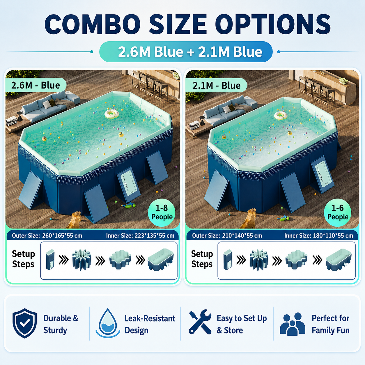 🔥🔥Hot Deal Summer SALE OFF UP TO 60%🔥🔥 Home swimming pool, automatic swimming pool without pump. thumbnail 14