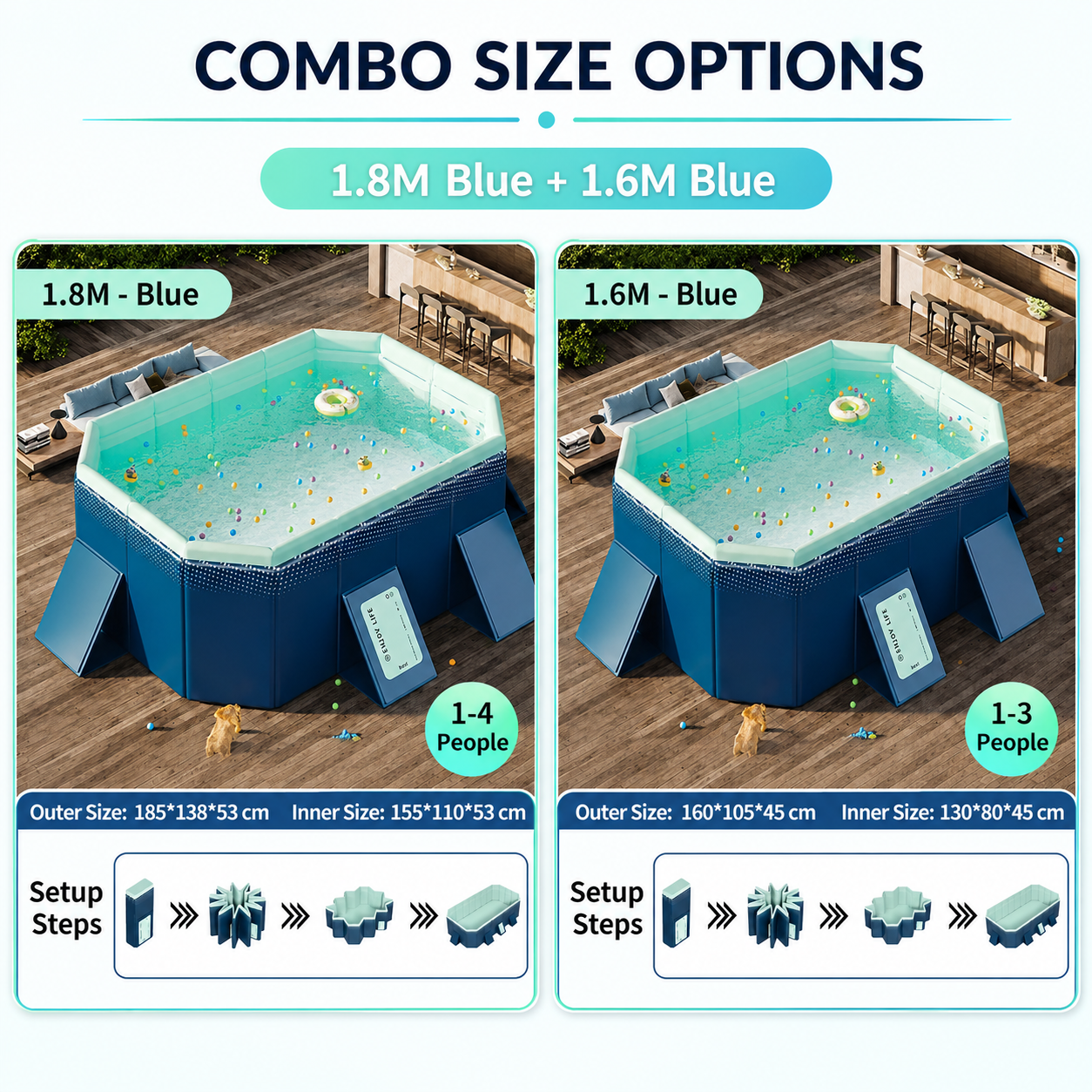 🔥🔥Hot Deal Summer SALE OFF UP TO 60%🔥🔥 Home swimming pool, automatic swimming pool without pump. thumbnail 15