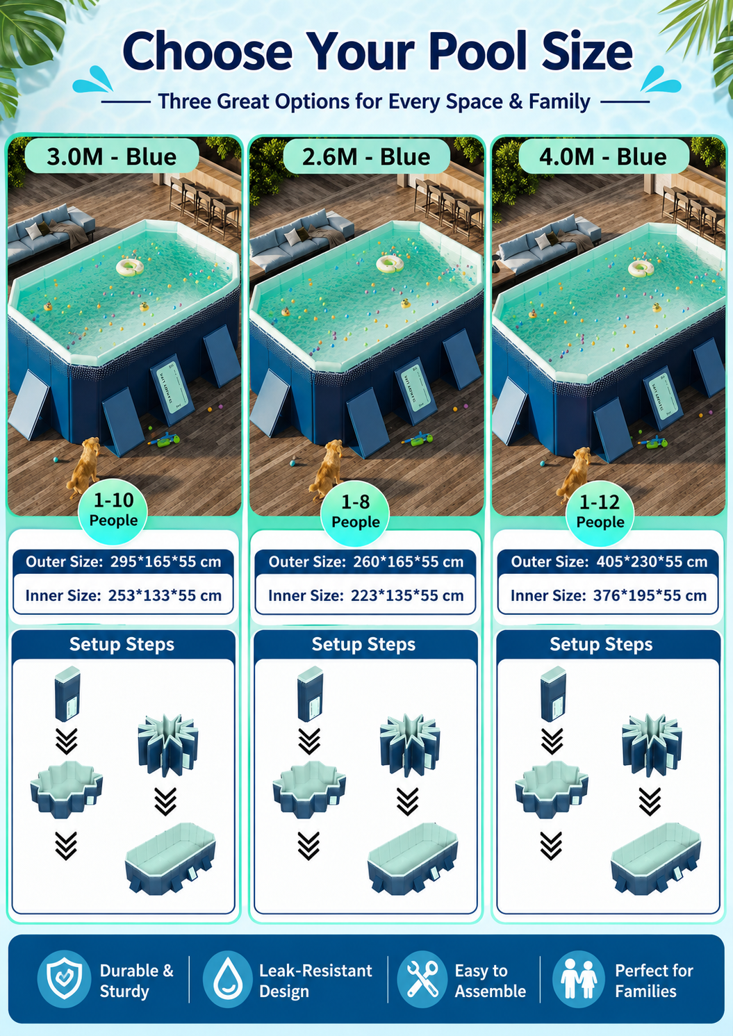 🔥🔥Hot Deal Summer SALE OFF UP TO 60%🔥🔥 Home swimming pool, automatic swimming pool without pump. thumbnail 19