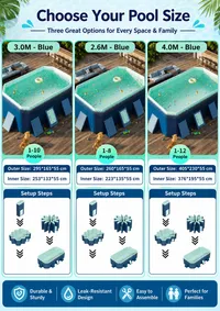 🔥🔥Hot Deal Summer SALE OFF UP TO 60%🔥🔥 Home swimming pool, automatic swimming pool without pump. thumbnail 19