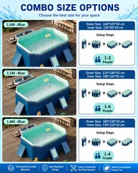 🔥🔥Hot Deal Summer SALE OFF UP TO 60%🔥🔥 Home swimming pool, automatic swimming pool without pump. thumbnail 18