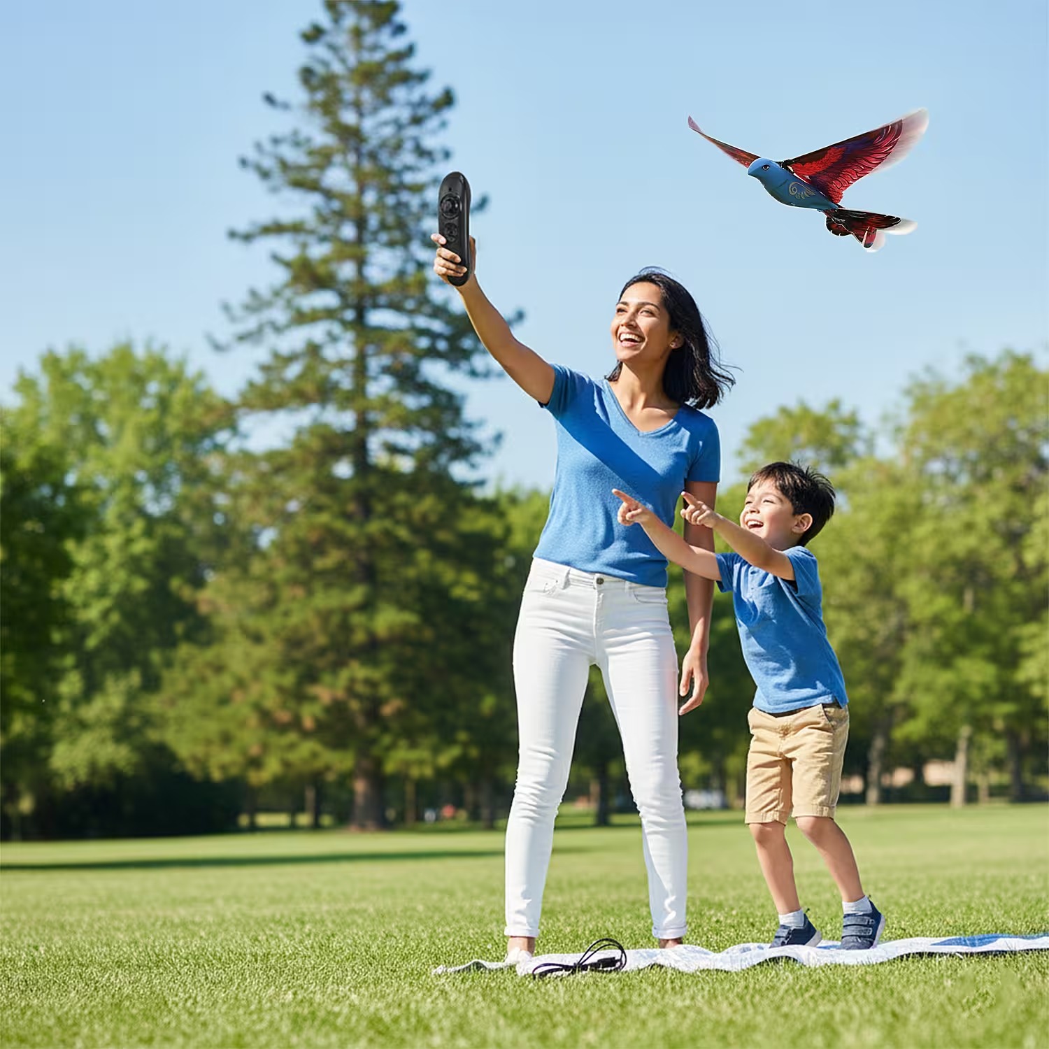 🔥Last Day 50% OFF🔥 Livmore Blue Bionic Remote Control Bird Aircraft Toy thumbnail 5