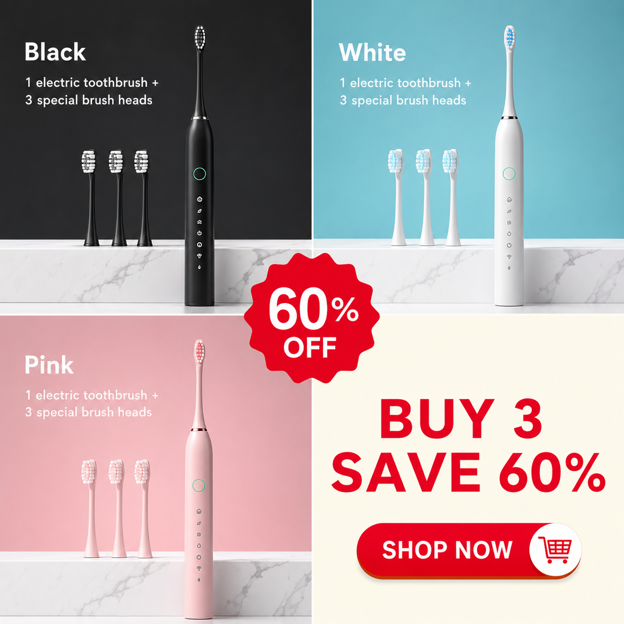 🔥 HOT SALE 49% OFF 🔥 Sonic Electric Toothbrush thumbnail 7