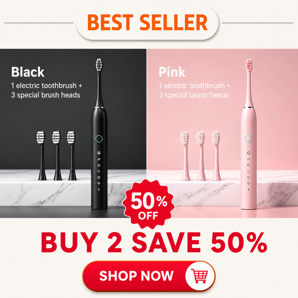 🔥 HOT SALE 49% OFF 🔥 Sonic Electric Toothbrush thumbnail 9