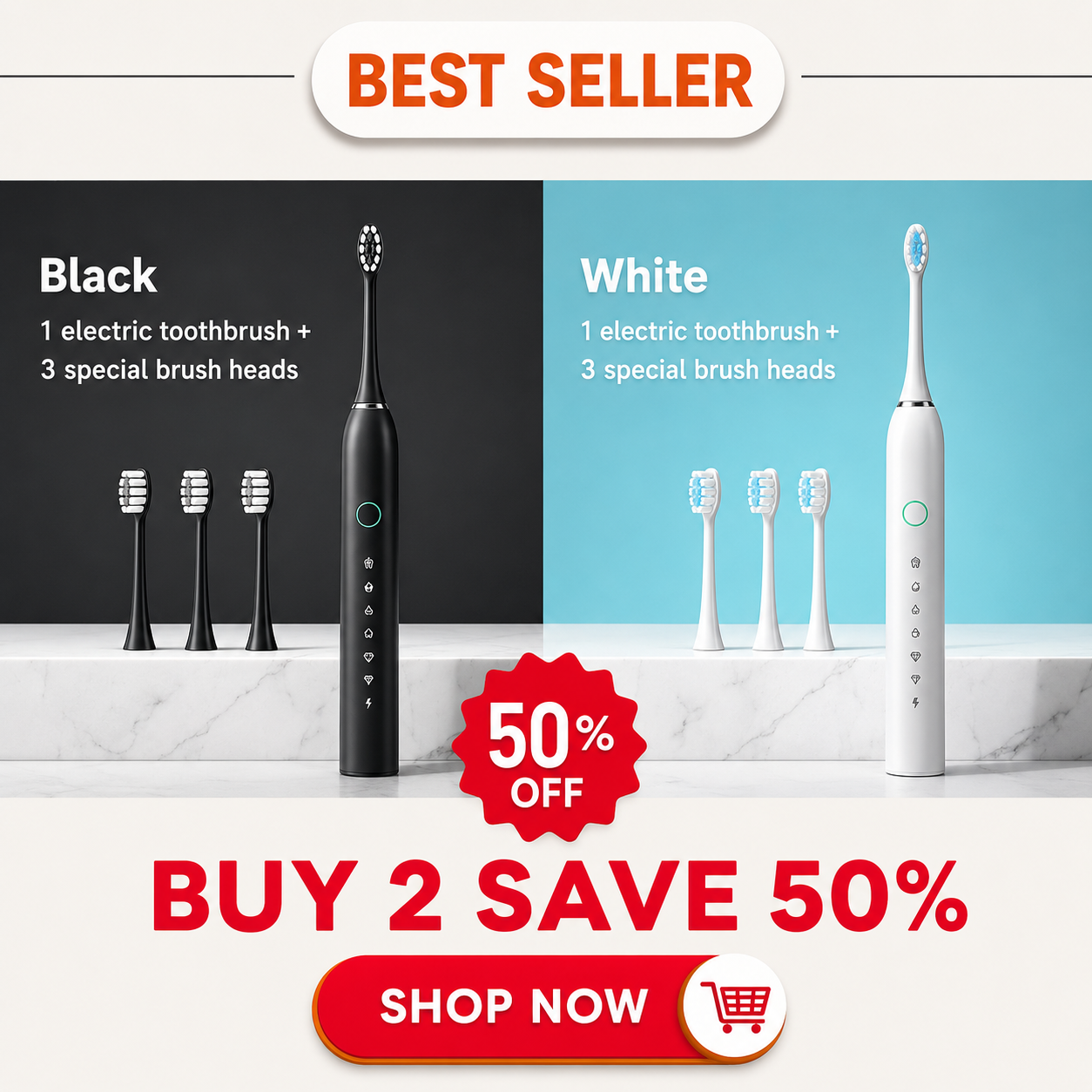🔥 HOT SALE 49% OFF 🔥 Sonic Electric Toothbrush thumbnail 11