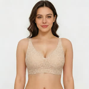 🏆LAST DAY SALE 49% OFF 🔥Super Firming Leopard Print Jelly Bra | Women Wirefree Bras 👍No More Sagging Breasts thumbnail 11