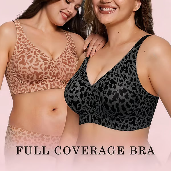 🏆LAST DAY SALE 49% OFF 🔥Super Firming Leopard Print Jelly Bra | Women Wirefree Bras 👍No More Sagging Breasts thumbnail 7