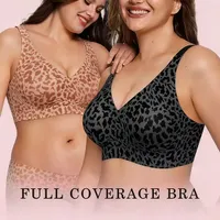🏆LAST DAY SALE 49% OFF 🔥Super Firming Leopard Print Jelly Bra | Women Wirefree Bras 👍No More Sagging Breasts thumbnail 7