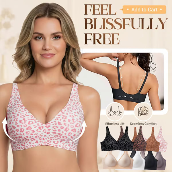 🏆LAST DAY SALE 49% OFF 🔥Super Firming Leopard Print Jelly Bra | Women Wirefree Bras 👍No More Sagging Breasts thumbnail 3