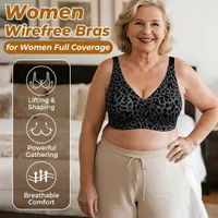 🏆LAST DAY SALE 49% OFF 🔥Super Firming Leopard Print Jelly Bra | Women Wirefree Bras 👍No More Sagging Breasts thumbnail 1