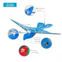 🔥Last Day 50% OFF🔥 Livmore Blue Bionic Remote Control Bird Aircraft Toy thumbnail 3