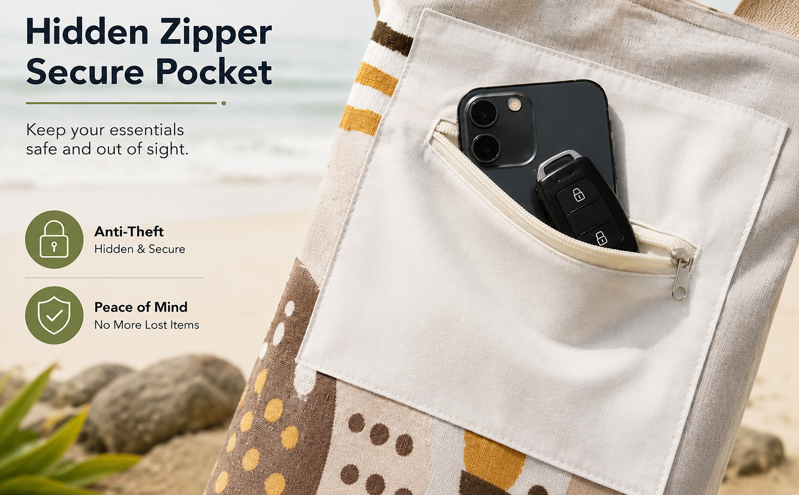 🔥🔥Hot Deal Summer SALE OFF UP TO 60%🔥🔥2-in-1 Towel Backpack with Zipper Pocket thumbnail 2