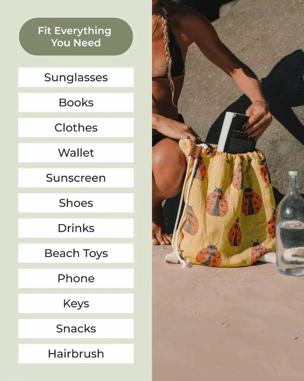 🔥🔥Hot Deal Summer SALE OFF UP TO 60%🔥🔥2-in-1 Towel Backpack with Zipper Pocket thumbnail 6
