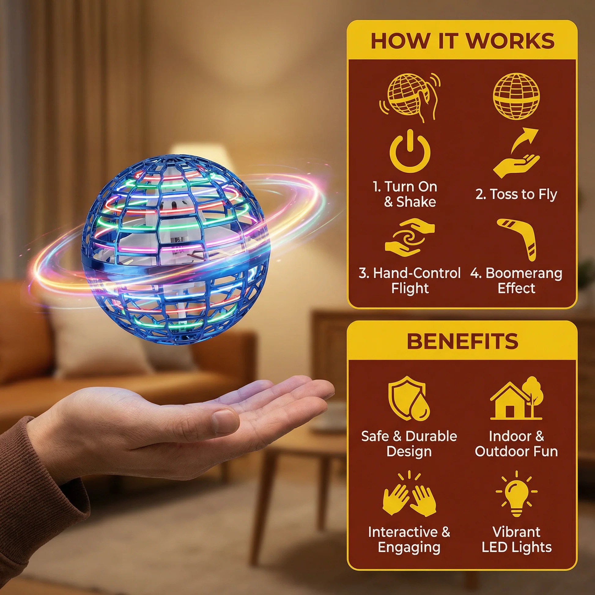 🔥Last Day 50% OFF🔥 Magic Air Floating Ball thumbnail 2