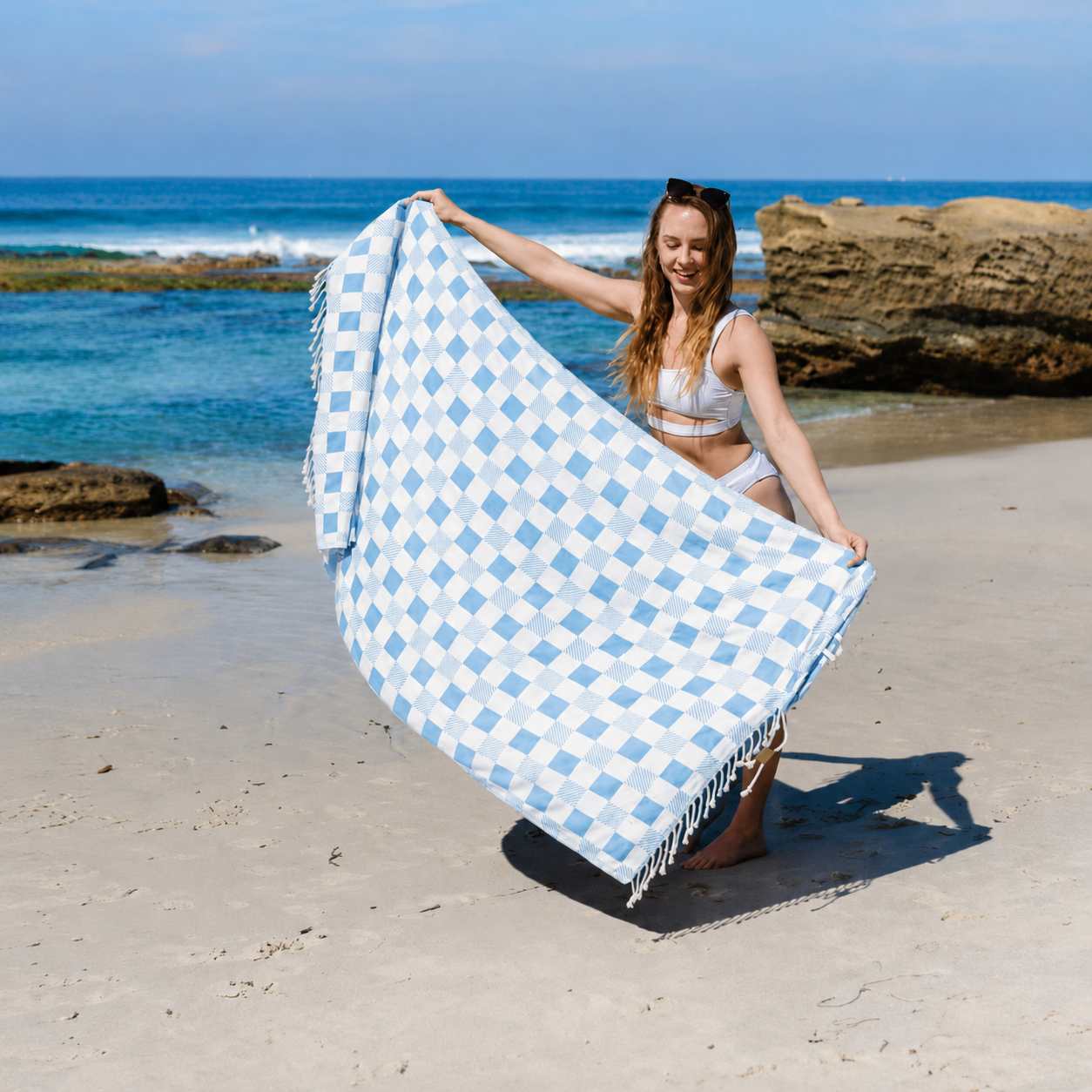 🔥🔥Hot Deal Summer SALE OFF UP TO 60%🔥🔥2-in-1 Towel Backpack with Zipper Pocket thumbnail 8
