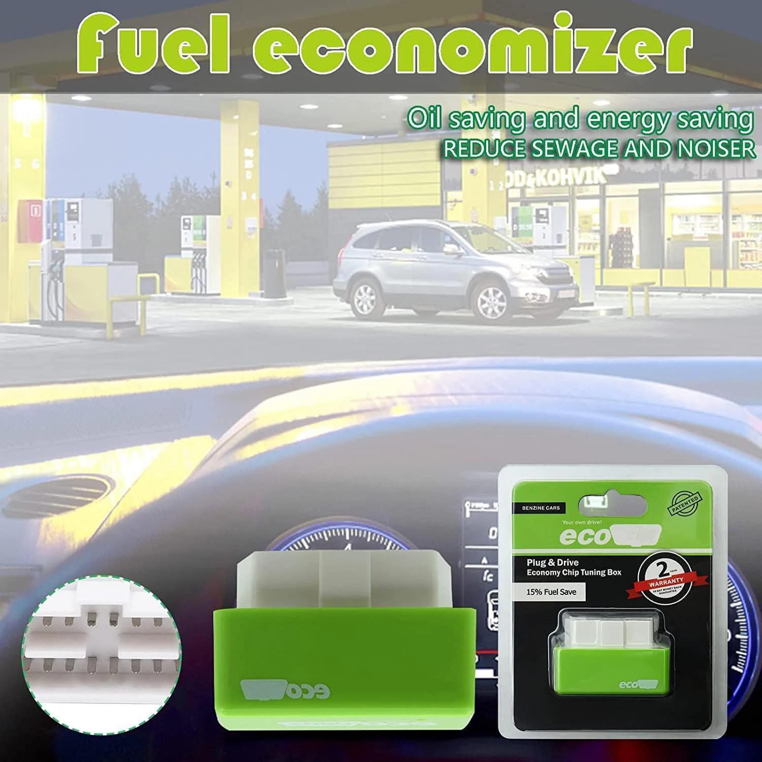 🔥 Summer Sale Upto 60% OBD2 ECO Power & Fuel Saver Device thumbnail 10