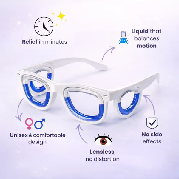 🤢 Relief Glasses – Essential Anti-Nausea Liquid Glasses 👓 - Image 1