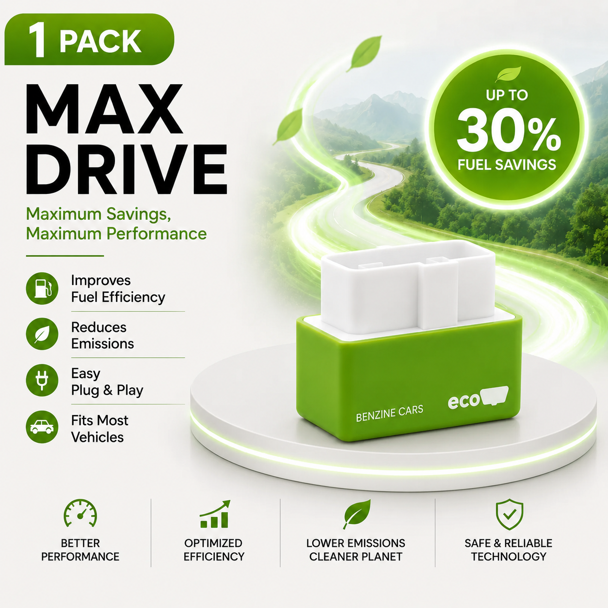 🔥 Summer Sale Upto 60% OBD2 ECO Power & Fuel Saver Device thumbnail 11