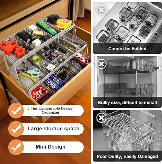 🔥Last Day 60% OFF🔥Multi-Level Smart Drawer Organizer thumbnail 4