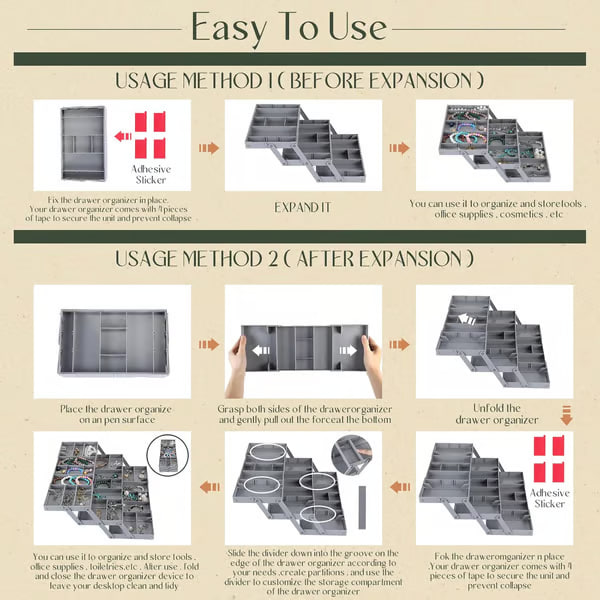 🔥Last Day 60% OFF🔥Multi-Level Smart Drawer Organizer thumbnail 8