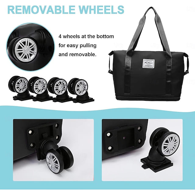 2026 New Large Capacity Travel Bag - Universal Wheel Removable thumbnail 3