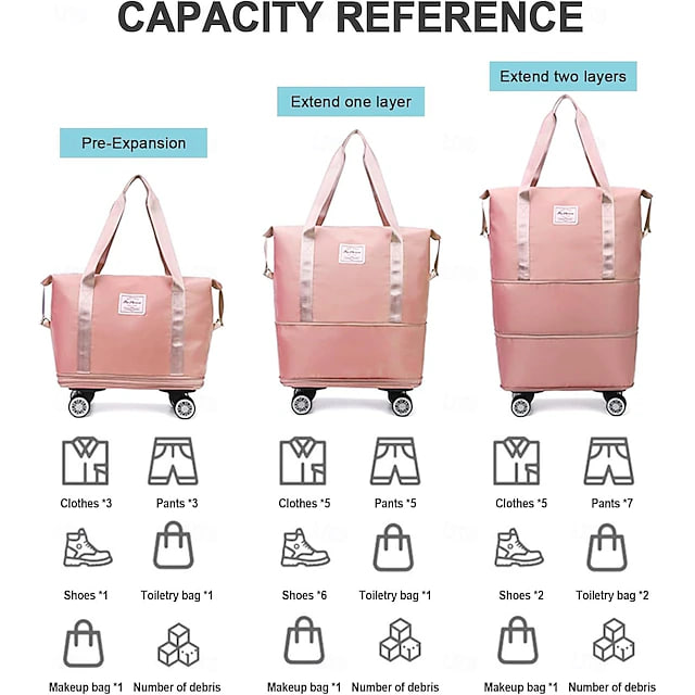 2026 New Large Capacity Travel Bag - Universal Wheel Removable thumbnail 4