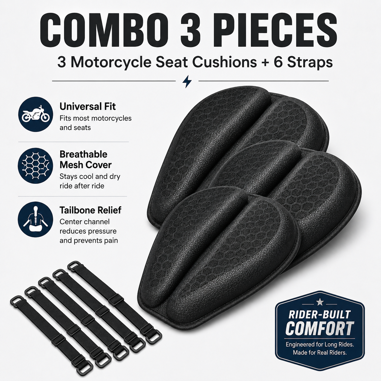 🔥🏍️Hot Deal Summer SALE OFF UP TO 60%🔥🔥Long Distance Seat Cushion thumbnail 9