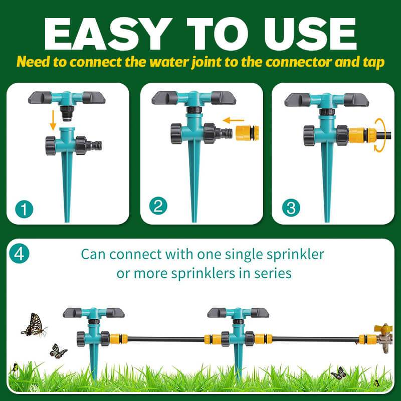🔥🔥Hot Deal Summer SALE OFF UP TO 60%🔥🔥360-Degree Rotating Garden Sprinkler thumbnail 5