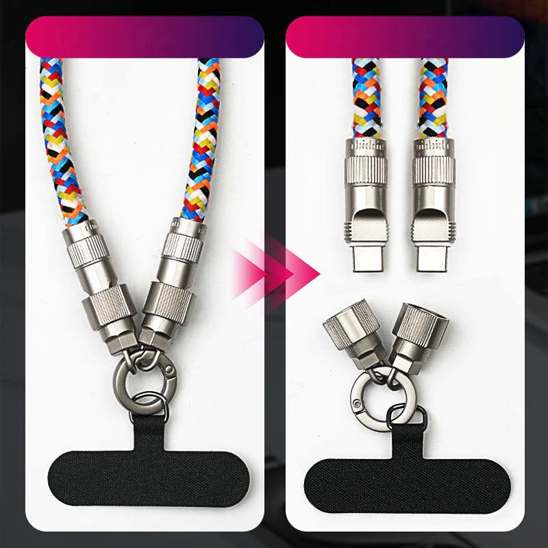 🔥 Summer Sale Upto 60% 2-in-1 Phone Lanyard Charging Cable thumbnail 8