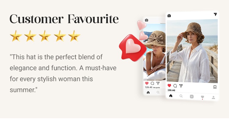 🔥 Hot Sale 60% OFF🔥Elegant Woven Straw Sun Hat with Bow thumbnail 11