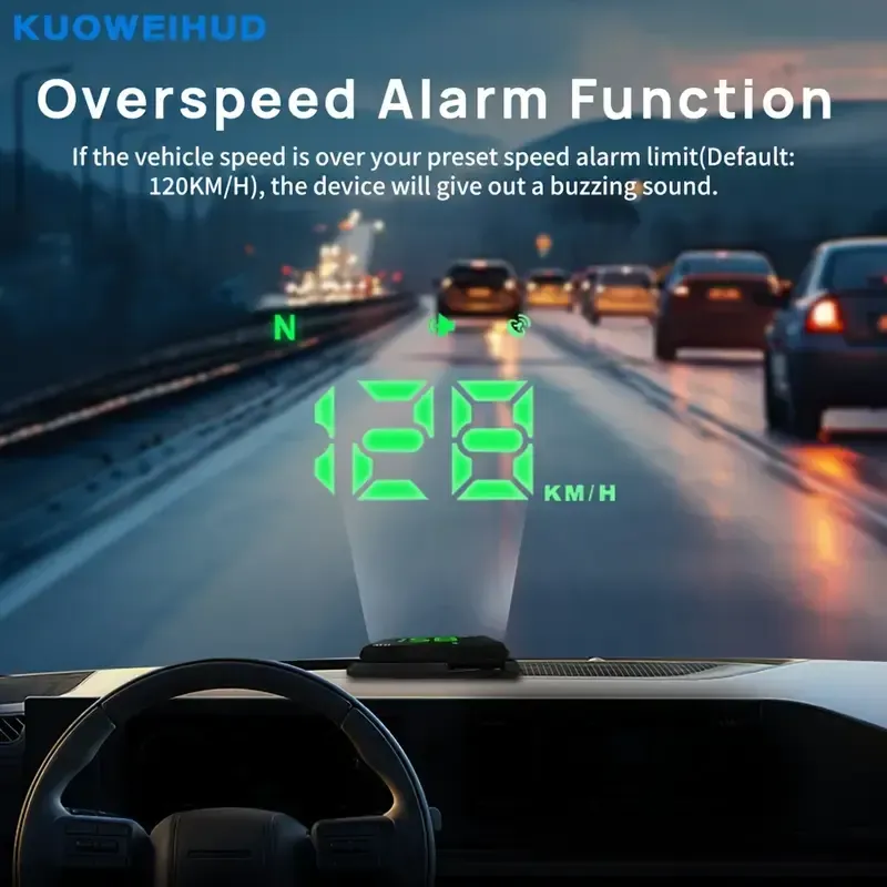 🔥 Summer Sale Upto 60% Head-Up Display Car GPS Digital Speedometer thumbnail 5