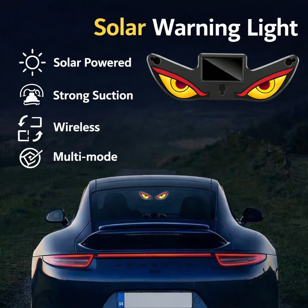 🔥Hot Sale 60% OFF🔥 Solar Demon Eye LED Car Window Light🚘 thumbnail 3