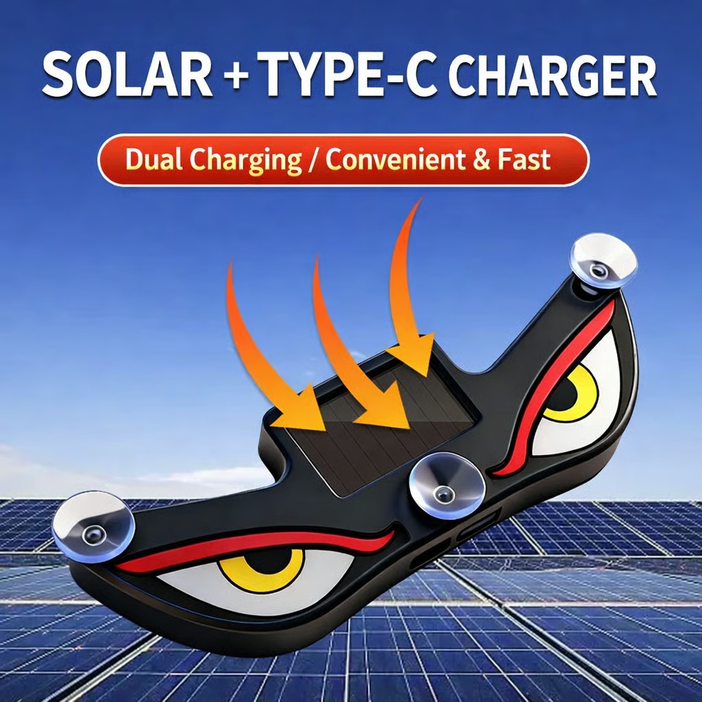 🔥Hot Sale 60% OFF🔥 Solar Demon Eye LED Car Window Light🚘 thumbnail 2