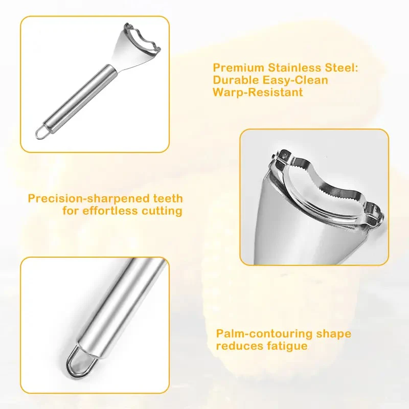 🔥🔥Hot Deal Summer SALE OFF UP TO 60%🔥🌽Corn Kernel Peeler – Easy Corn Cob Stripper for Quick Kernel Removal🔥 thumbnail 4