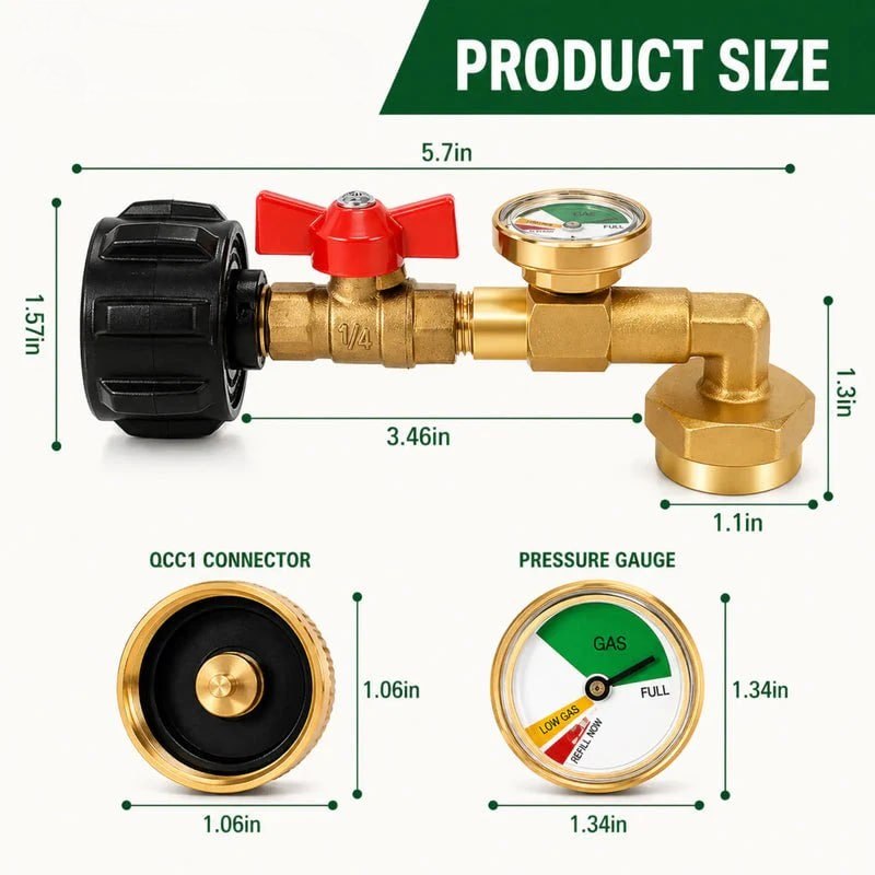 🔥 Summer Sale Upto 60% - Propane Refill Adapter thumbnail 6