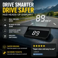 🔥 Summer Sale Upto 60% Head-Up Display Car GPS Digital Speedometer thumbnail 5