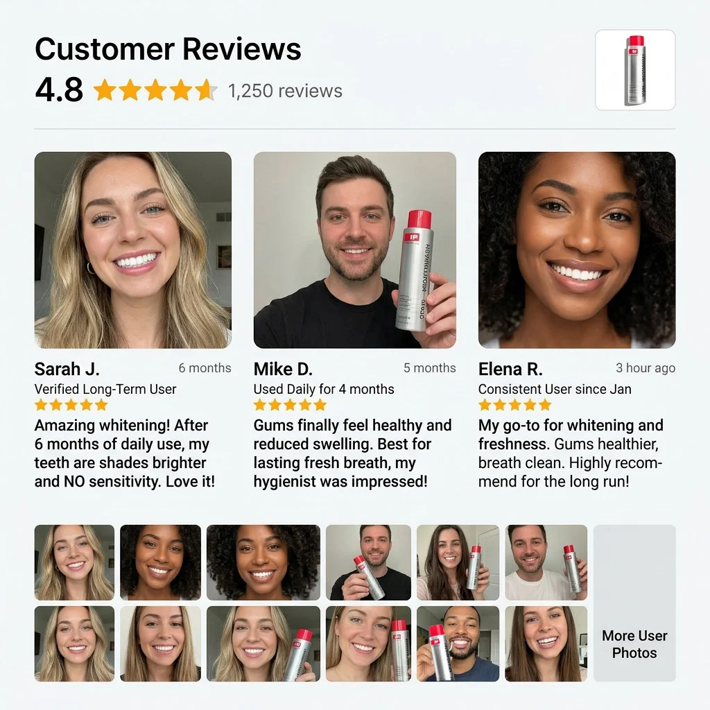 🔥Summer Sale Upto 60% Oxygen Smile Whitening Mouthwash thumbnail 10