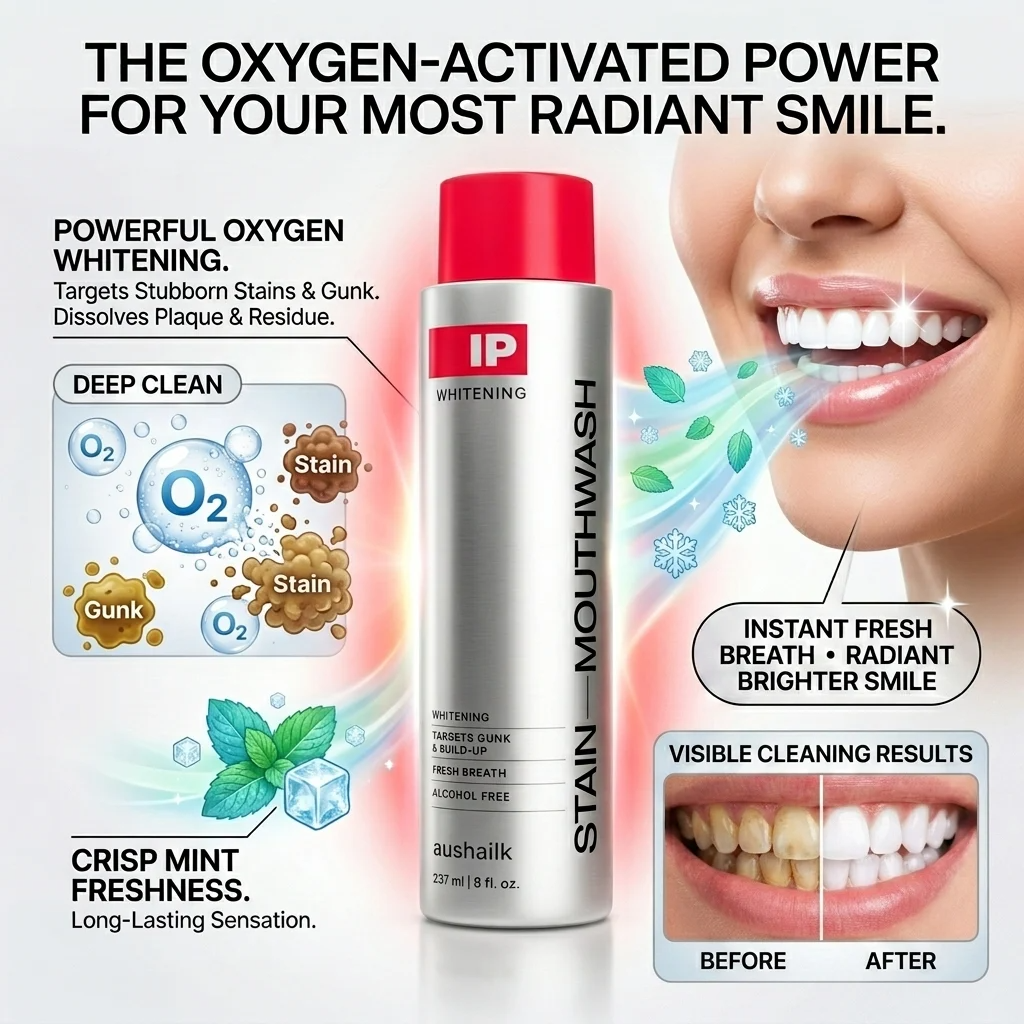 🔥Summer Sale Upto 60% Oxygen Smile Whitening Mouthwash - Image 1