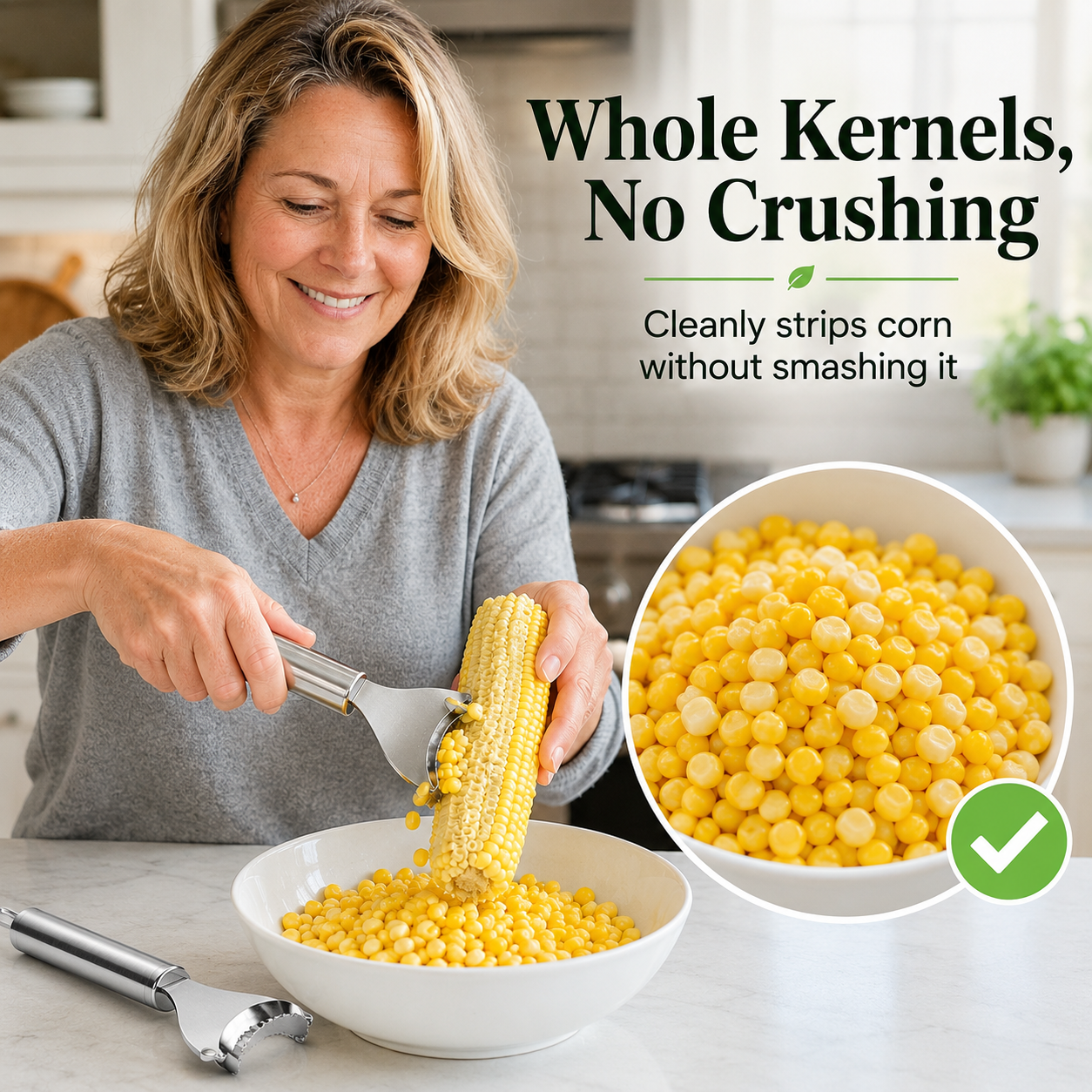 🔥🔥Hot Deal Summer SALE OFF UP TO 60%🔥🌽Corn Kernel Peeler – Easy Corn Cob Stripper for Quick Kernel Removal🔥 thumbnail 2