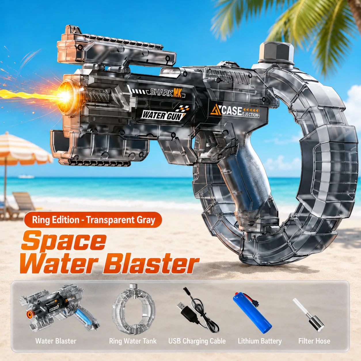 🔥🔥Hot Deal Summer SALE OFF UP TO 60%🔥Galaxy Ring Blaster Water Gun thumbnail 2