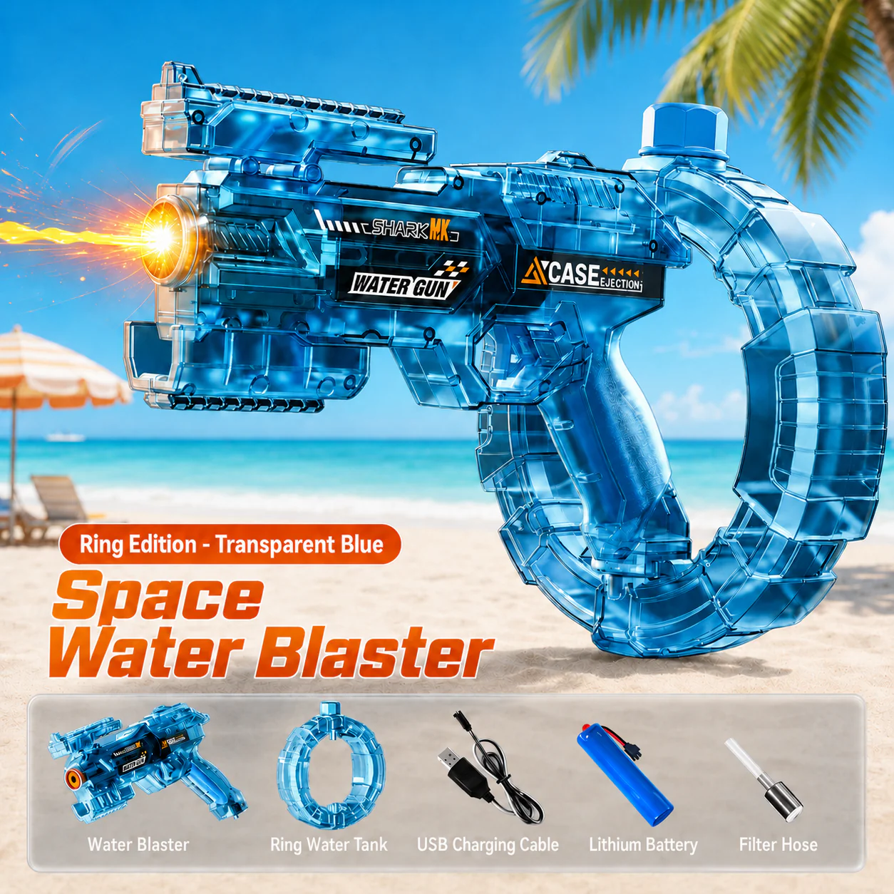 🔥🔥Hot Deal Summer SALE OFF UP TO 60%🔥Galaxy Ring Blaster Water Gun thumbnail 11