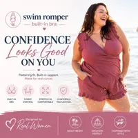 💥Last Day Promotion 49% OFF 💥Swim Romper Built-in Bra thumbnail 4