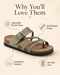 🔥 Hot Sale 50% OFF + Free Shipping🔥Braided Cork Sandals – Your Feet Called thumbnail 2