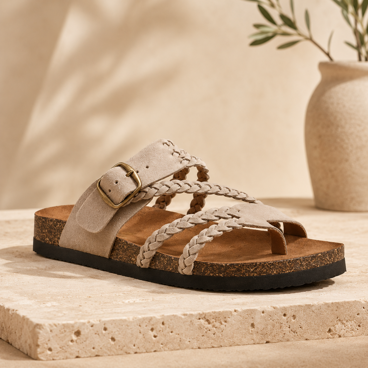 🔥🔥Hot Deal Summer SALE OFF UP TO 60%🔥🔥Braided Cork Sandals – Your Feet Called thumbnail 7