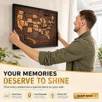 🔥Last Day 60% OFF ✈️ Wooden USA Travel Map Puzzle🧩A Stylish Way to Track Your Journey & Memories thumbnail 2