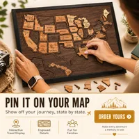 🔥Last Day 60% OFF ✈️ Wooden USA Travel Map Puzzle🧩A Stylish Way to Track Your Journey & Memories thumbnail 4