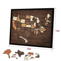 🔥Last Day 60% OFF ✈️ Wooden USA Travel Map Puzzle🧩A Stylish Way to Track Your Journey & Memories thumbnail 10