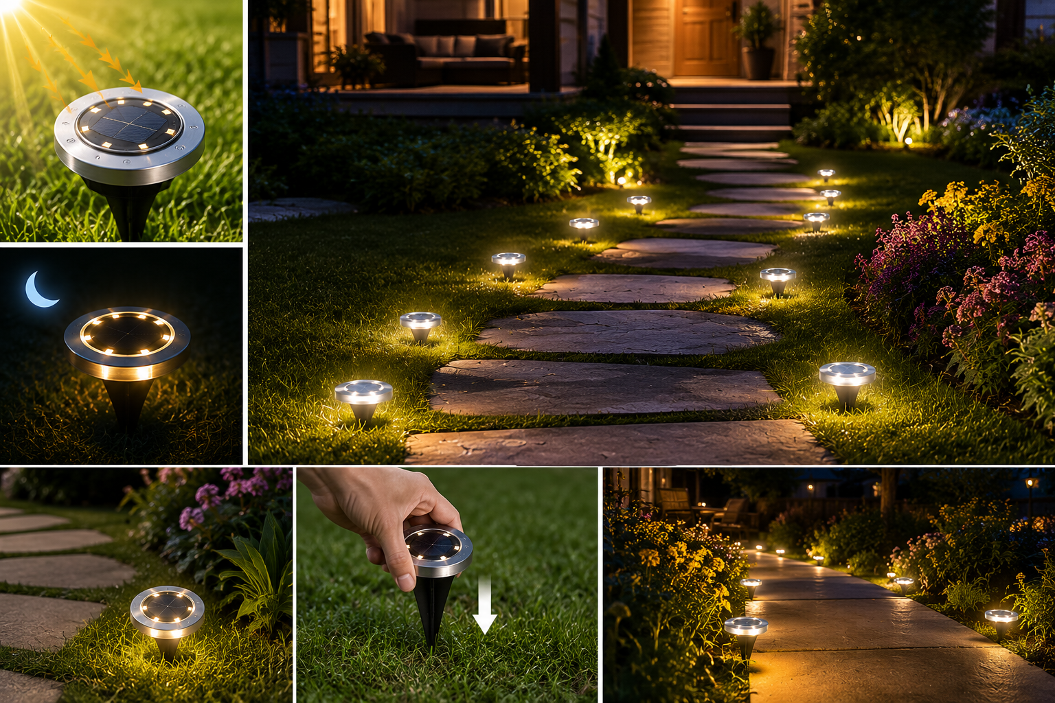 🔥Hot Deal Summer 🔥 Solar Ground Lights for Outdoor Gardens🔥 thumbnail 7