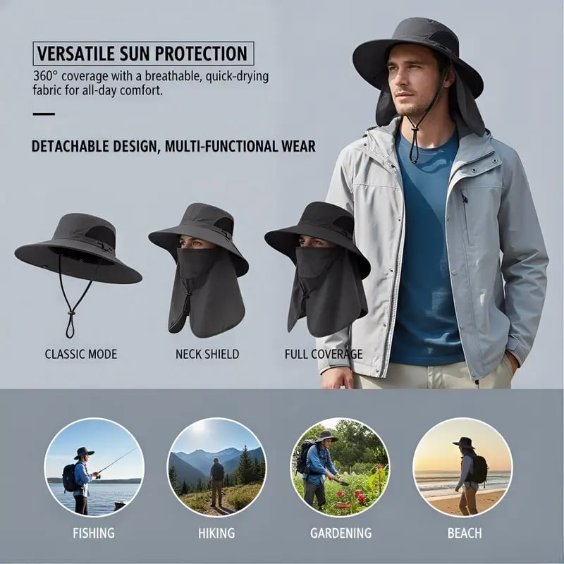🔥 HOT DEAL Save Up To 50% Sun Protection Hat That Stops Sunburn Before It Starts🔥 thumbnail 3
